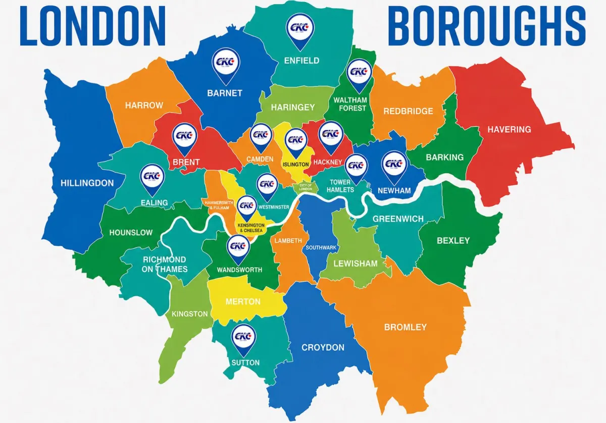 Map of CKC Community HQ, Tower Hamlets